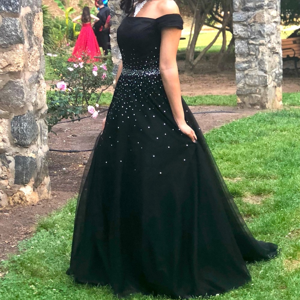 Black Cinderella Prom Dress (worn once)